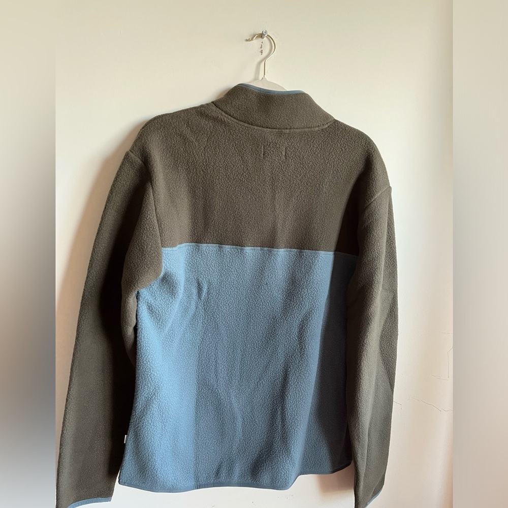 NWT Frank & Oak The Axis Colour Block Pullover in Storm Blue - Large - Picture 9 of 9